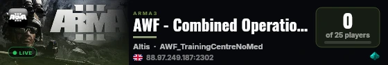 AWF - Combined Operations live status badge