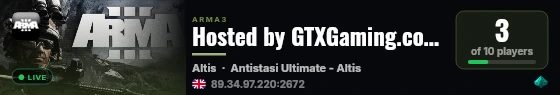 Hosted by GTXGaming.co.uk live status badge