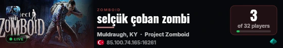 selçük çoban zombi live status badge