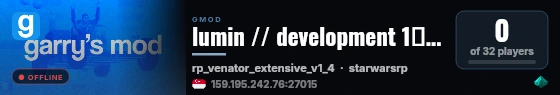 lumin // development 1〡32 live status badge