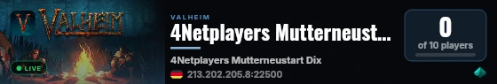 4Netplayers Mutterneustart Dix live status badge