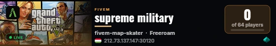 supreme military live status badge