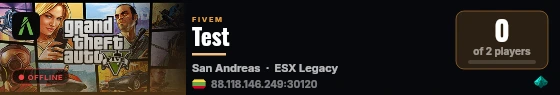 Test live status badge