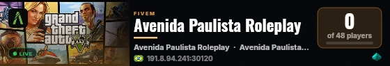 Avenida Paulista Roleplay live status badge