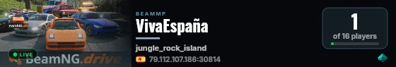 VivaEspaña live status badge