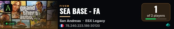 SEA BASE - FA live status badge