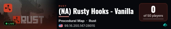 (NA) Rusty Hooks - Vanilla live status badge