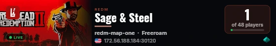 Sage & Steel live status badge