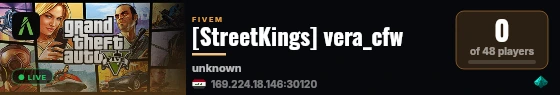 [StreetKings] vera_cfw live status badge
