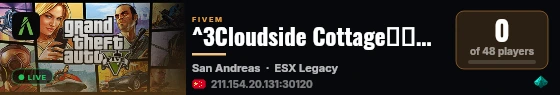 ^3Cloudside Cottage｜免白名单｜全新玩法｜全民游玩｜无任何权限  live status badge