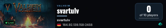 svartulv live status badge