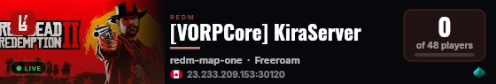 [VORPCore] KiraServer live status badge