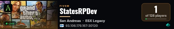 StatesRPDev live status badge