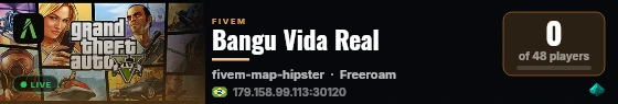 Bangu Vida Real live status badge