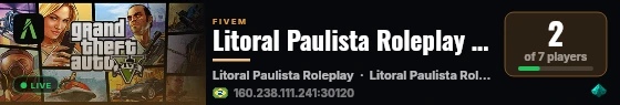 Litoral Paulista Roleplay #2026 live status badge