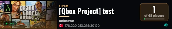[Qbox Project] test live status badge