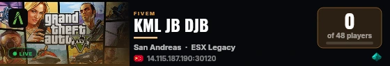 KML JB DJB live status badge