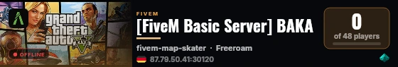 [FiveM Basic Server] BAKA live status badge