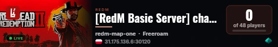 [RedM Basic Server] change-me live status badge