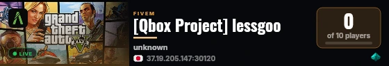 [Qbox Project] lessgoo live status badge