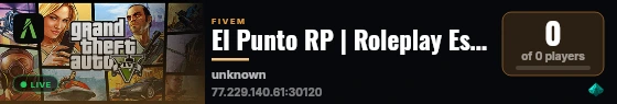 El Punto RP | Roleplay Español live status badge
