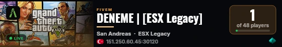 DENEME | [ESX Legacy] live status badge