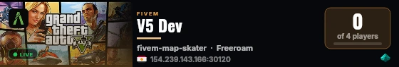 V5 Dev live status badge