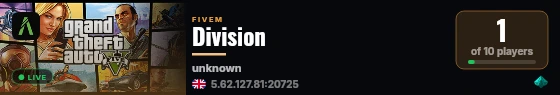 Division live status badge