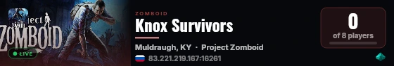 Knox Survivors live status badge