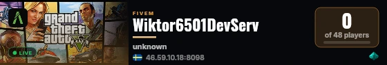 Wiktor6501DevServ live status badge
