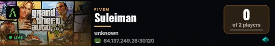 Suleiman live status badge