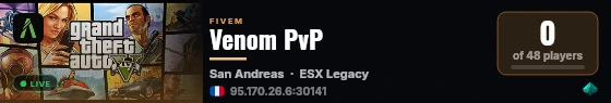 Venom PvP live status badge