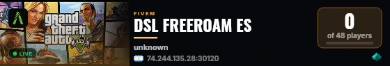 DSL FREEROAM ES live status badge