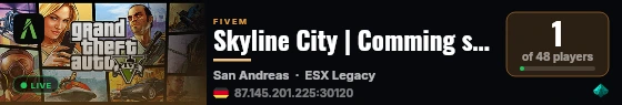 Skyline City | Comming soon! live status badge