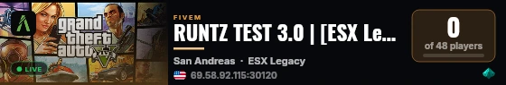 RUNTZ TEST 3.0 | [ESX Legacy] live status badge