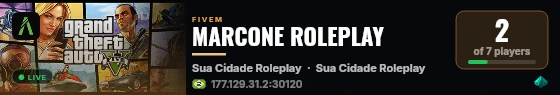 MARCONE ROLEPLAY  live status badge
