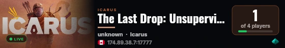 The Last Drop: Unsupervised live status badge