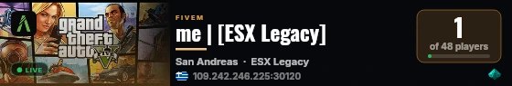 me | [ESX Legacy] live status badge