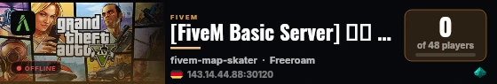 [FiveM Basic Server] 𝑨𝑳 𝑼𝑫𝑨𝑫 𝑹𝑷 live status badge