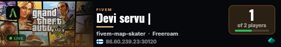 Devi servu | live status badge