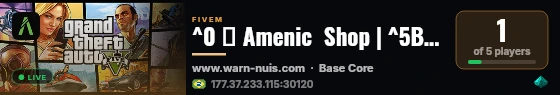 ^0 🔨 Amenic  Shop | ^5BASE CORE live status badge