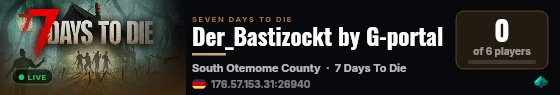 Der_Bastizockt by G-portal live status badge