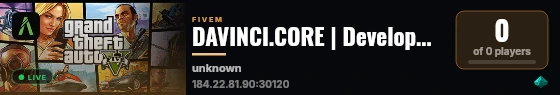DAVINCI.CORE | Development live status badge