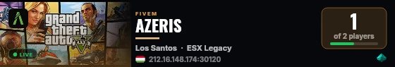 AZERIS live status badge