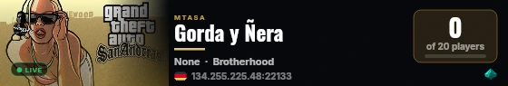 Gorda y Ñera live status badge