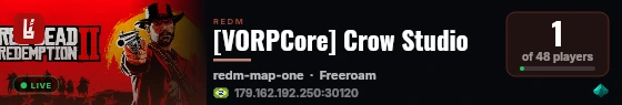 [VORPCore] Crow Studio live status badge