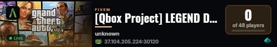 [Qbox Project] LEGEND DEV live status badge
