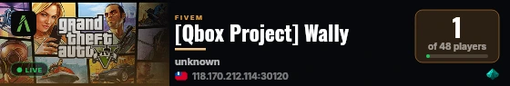 [Qbox Project] Wally live status badge