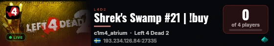 Shrek's Swamp #21 | !buy live status badge