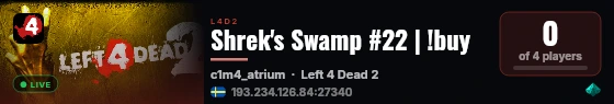 Shrek's Swamp #22 | !buy live status badge